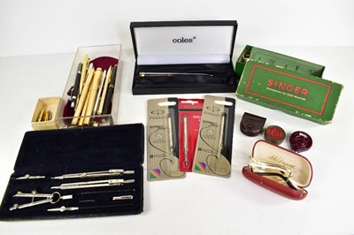 Lot 244 - A selection of pens; Cartier, Shaeffer,...