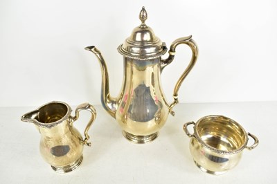 Lot 230 - A late 19th century silver coffee set,...