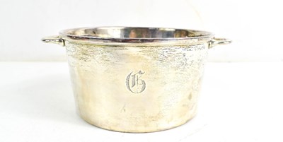 Lot 218 - A silver twin handled wine / champagne cooler,...