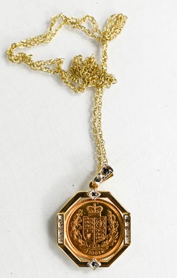 Lot 64 - An Elizabeth II half sovereign shield back...