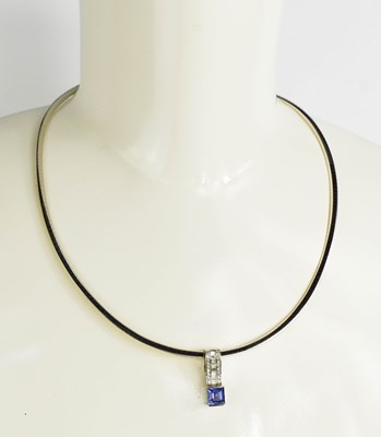 Lot 8 - An Italian 14ct white and yellow gold...