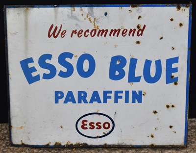 Lot 23 - Enamel Signs: A vintage Esso Blue Paraffin...