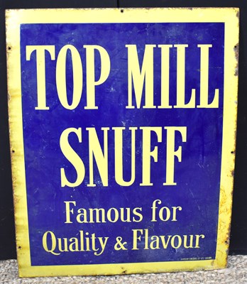 Lot 15 - Enamel Signs: A vintage 'Top Mill Snuff'...