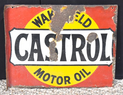 Lot 41 - Enamel Signs: A vintage 'Wakefield Castrol...