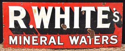 Lot 43 - Enamel Signs: A vintage 'R. White's Mineral...