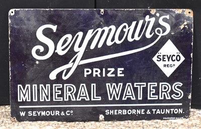 Lot 81 - Enamel Signs: A vintage 'Seymour's Prize...