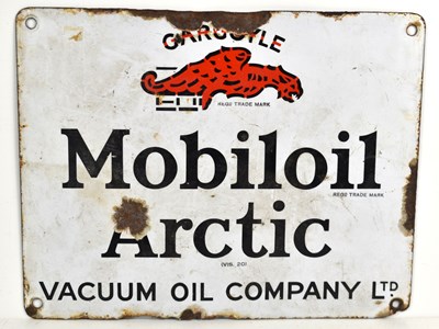 Lot 126 - Enamel Signs: A vintage 'Gargoyle, Mobiloil...