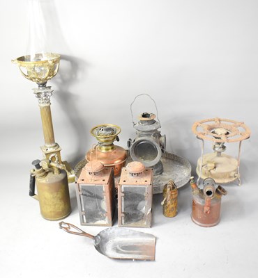 Lot 230 - A group of metalware to include a 19th century...