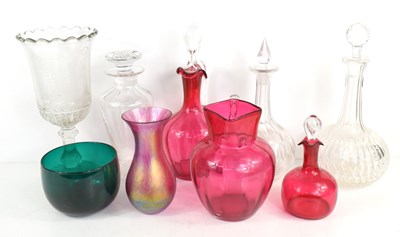 Lot 232 - A group of glassware to include a Celery glass...
