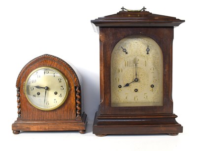 Lot 215 - An early 20th century oak cased Westminster...