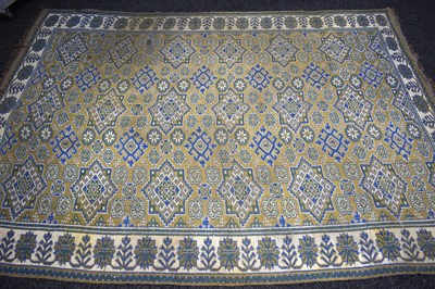 Lot 317 - A Middle Eastern wool rug, in blue green and...