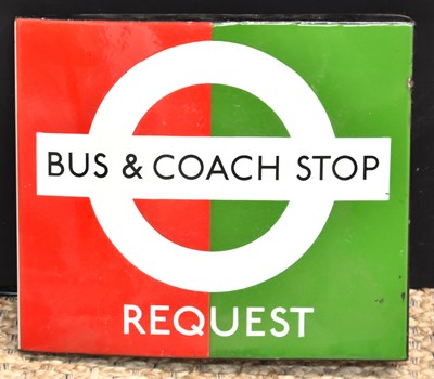 Lot 109 - Enamel Signs: A vintage London Transport "Bus...