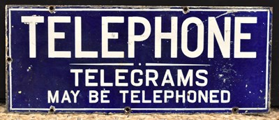 Lot 75 - Enamel Signs: A vintage double sided...