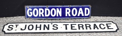 Lot 87 - Enamel Signs: A vintage "Gordon Road" enamel...