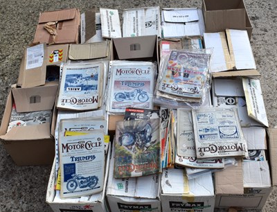 Lot 240 - A large collection of vintage Motor Cycle...