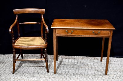 Lot 348 - A Victorian mahogany side table with single...