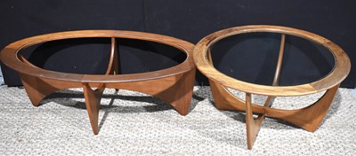 Lot 275 - A G-Plan "Astro" teak and glass topped...