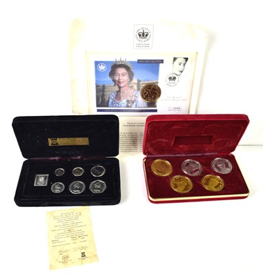 Lot 201 - A Pobjoy Mint solid sterling silver six coin...
