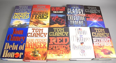 Lot 68 - A group of ten Tom Clancy novels,...