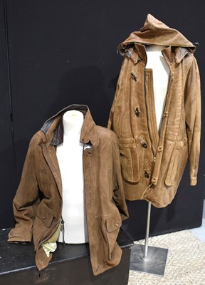 Lot 140 - Two vintage brown leather mens jackets, one...