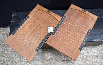 Lot 25 - Two vintage Lindop shove ha'penny boards with...