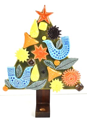 Lot 301 - A Mid-Century ceramic "Tree of Peace" wall...