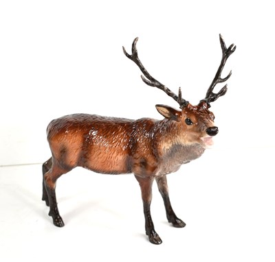 Lot 288 - A Beswick porcelain model of a Red Stag, 24cm...