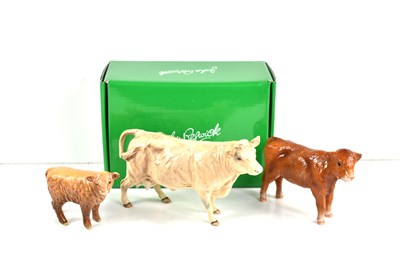 Lot 287 - A Beswick porcelain model of a Charolais cow,...