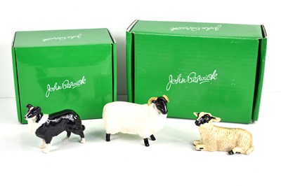 Lot 264 - Three Beswick porcelain animal figurines...
