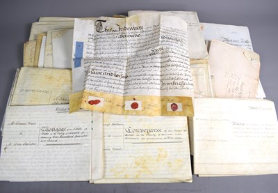 Lot 95 - A large group of 18th century and later vellum...