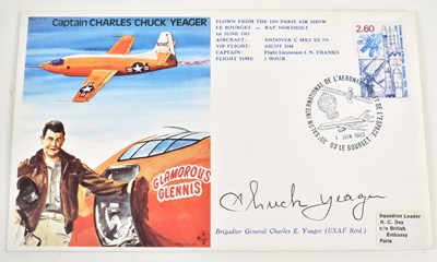 Lot 66 - A signed Chuck Yeager cover commemorating the...