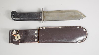 Lot 334 - A British Military issue D Type survival knife...