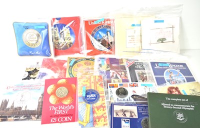 Lot 214 - A collection of coin presentation packs to...