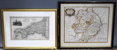 Lot 358 - A late 17th century hand coloured map of...
