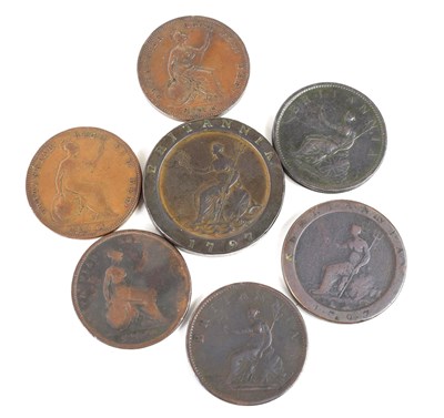Lot 183 - A group of copper coinage comprising George...