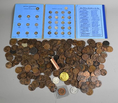 Lot 173 - A collection of copper pennies, George III and...