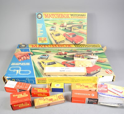 Lot 21 - A vintage "Matchbox" Motorised Motorway set...
