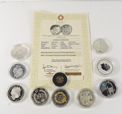 Lot 227 - A group of silver coins to include The House...