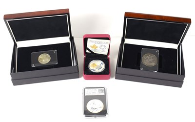 Lot 196 - A group of silver coins comprising a Queen...