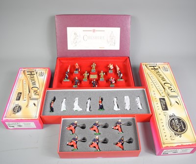 Lot 7 - A group of three boxed W. Britain toy soldier...