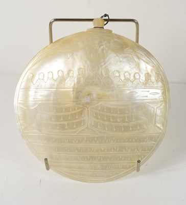 Lot 164 - A 19th century mother of pearl shell carved...