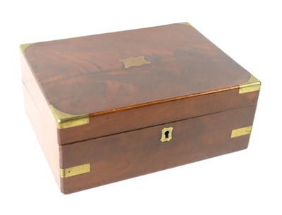 Lot 80 - A 19th century mahogany and brass bound...