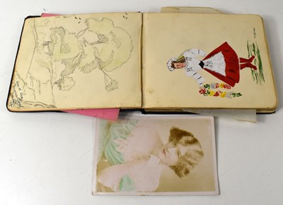 Lot 43 - A 1940s autograph book containing various...