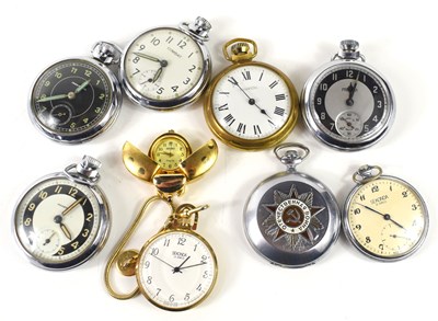 Lot 323 - A group of pocket watches to include examples...