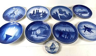 Lot 284 - A group of twelve Royal Copenhagen Christmas...