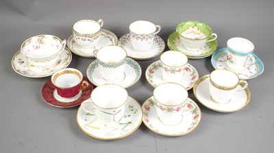 Lot 293 - A quantity of porcelain cups and saucers of...