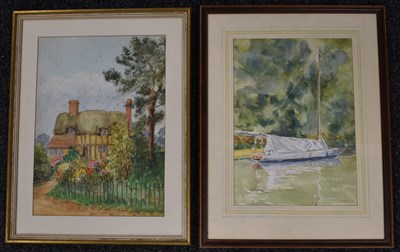 Lot 362 - Two 20th Century paintings; watercolour of a...