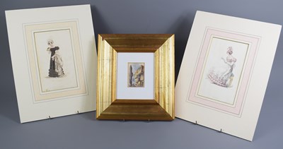 Lot 366 - A small 19th century watercolour depicting...
