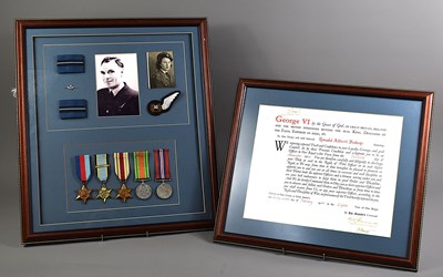 Lot 337 - A WWII RAF officer's commission scroll,...