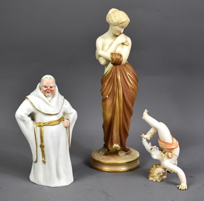 Lot 304 - Royal Worcester porcelain ivory ground and...